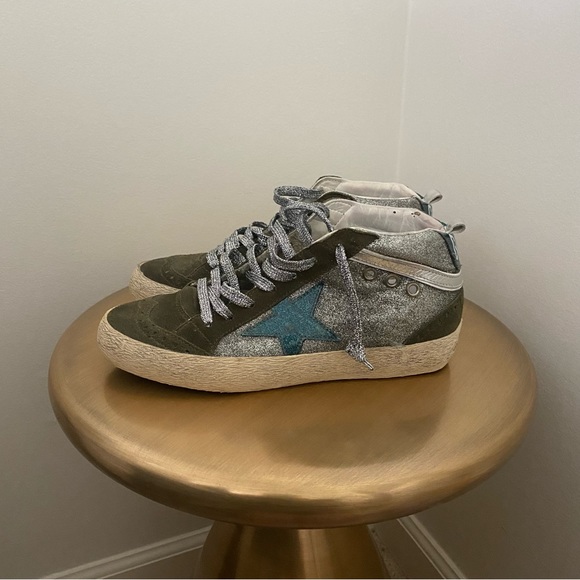 Golden Goose Mid Star High Top Sneakers - Picture 1 of 7